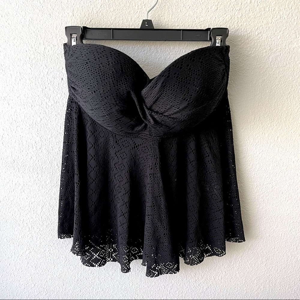 Merona Black Tankini Top